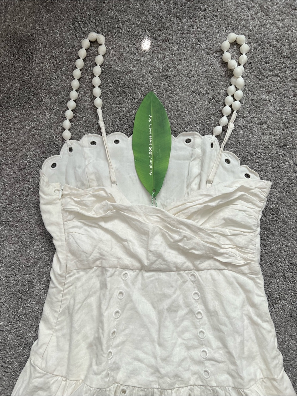 Farm Rio White Off Richilieu Midi Dress NWT - Picture 7 of 13